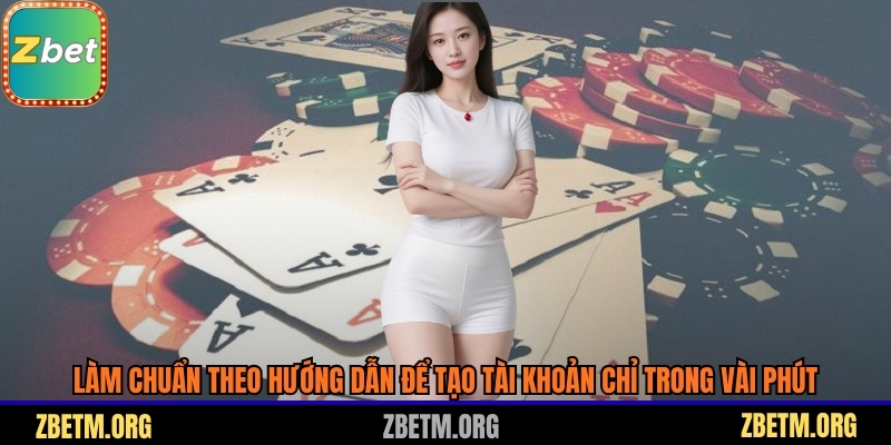 Làm chuẩn theo hướng dẫn để tạo tài khoản chỉ trong vài phút